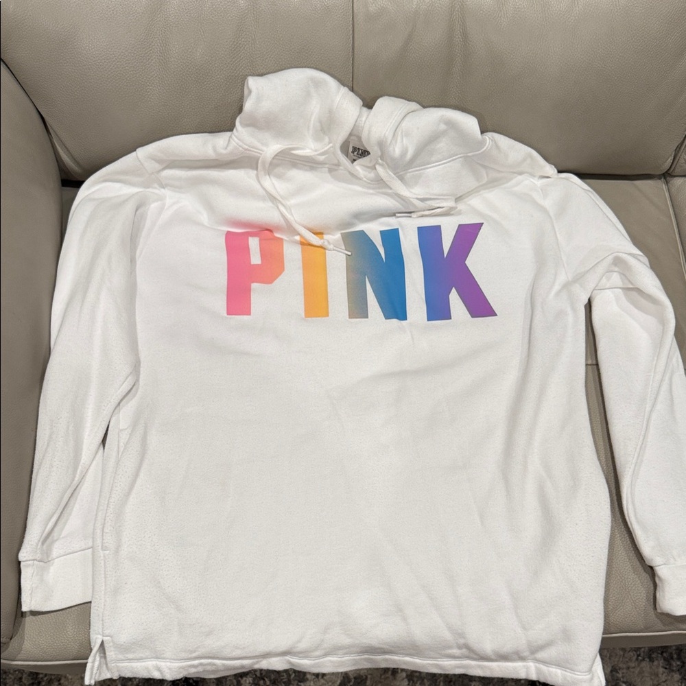 PINK Victoria's Secret White Hoodie